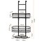 3-Tier Hanging Shower Caddy with 4 Hooks – Rustproof Waterproof Bathroom Organizer, No-Drill Shower Shelf for Shampoo, Soap, Towels